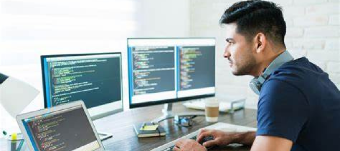 Software Developer coding